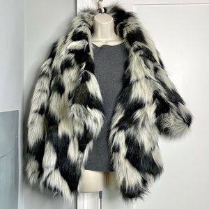 Casual Friday Faux Fur Coat - Small